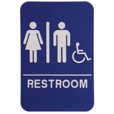 6" x 9" RESTROOM /with wheelchair Sign